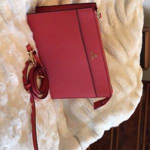 Red Fleece crossbody bag